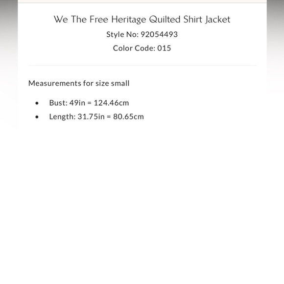 We The Free Heritage Quilted Shirt Jacket MWT - Picture 5 of 10